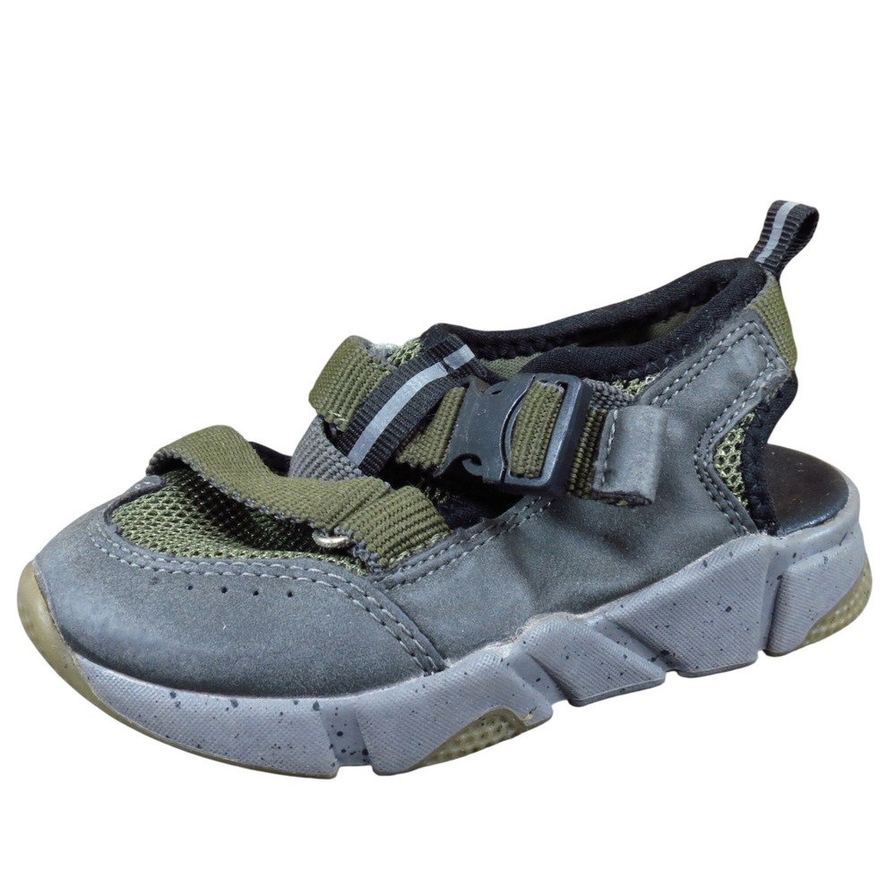 Steve Madden TBlast Toddler Boys Size 7 Green Gray Sport Sandals Casual‎